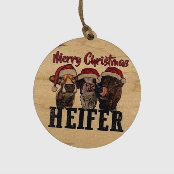 Ornament “Merry Christmas Heifer” - Picture 2 of 2